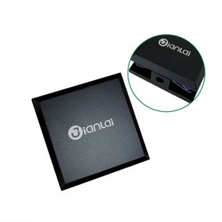 0-Grad-Glasklemme zur Wandmontage aus Edelstahl