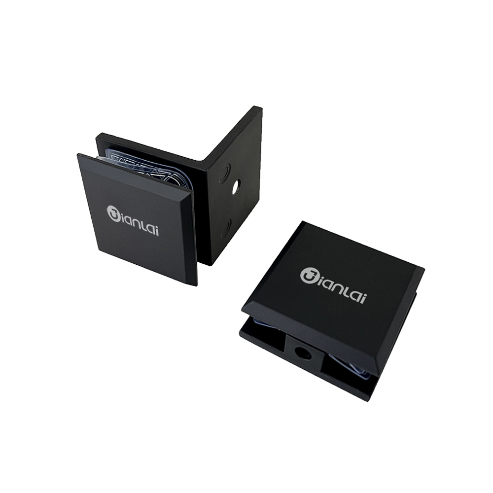 0-Grad-Glasklemme zur Wandmontage aus Edelstahl